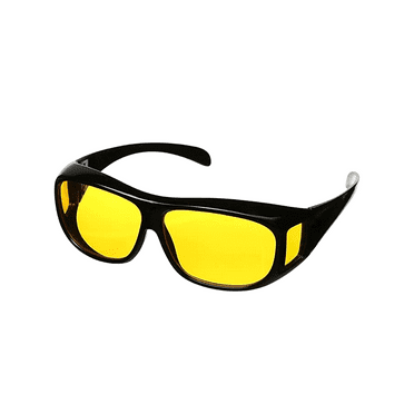 TVTime Direct HD Night Vision Wrap Around Night Driving Sport Glasses Unisex Adult Black One Size