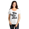 thumbnail image 2 of Oh Ok, But. Women's Fashion Slouchy Dolman T-Shirt Tee Heather White 3X-Large, 2 of 5
