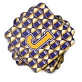 thumbnail image 2 of Letter J Football Purple and Gold Foam Coaster Set of 4, 2 of 3