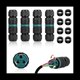 thumbnail image 2 of 4PCS Caja de Conexiones de 3 de 2 VíAs IP68 Conector de Cable EléCtrico Impermeable para Exteriores Ø5-12 Mm, 2 of 5