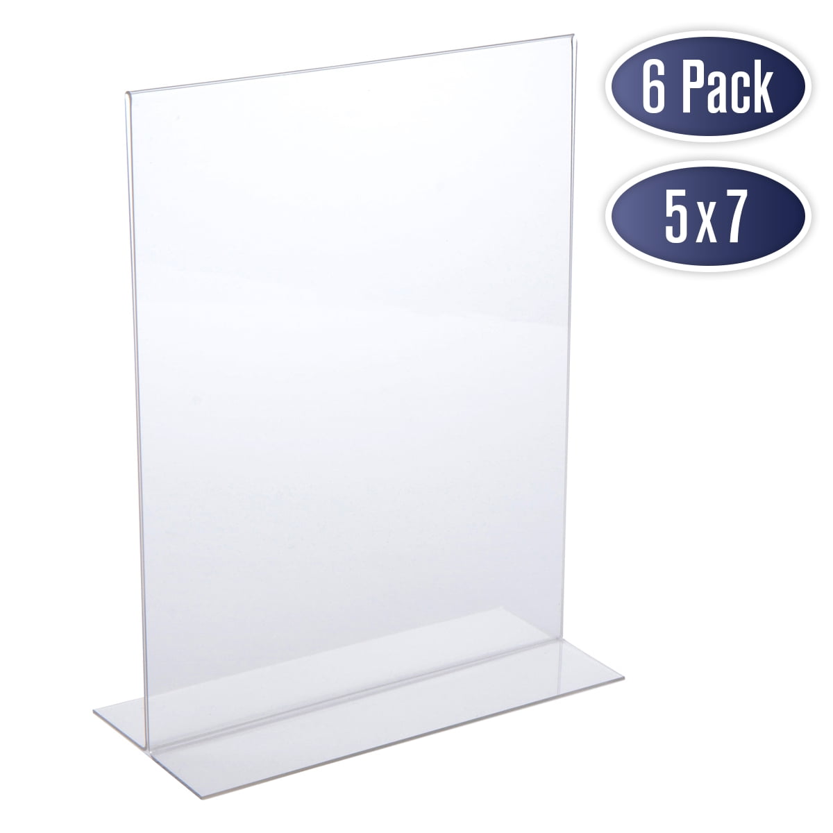 Acrylic Clear Transparent Photo Frame Display Stand Table Desktop Decor Holder