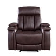 thumbnail image 3 of Bowery Hill Leather Fabric Power Recliner in Fantom Brown, 3 of 3
