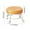 Orange, variant on YOTQUSKI Low Rolling Stool, Low Stools for Sitting, Ergonomic Faux Leather with 360° Swivel for Home, Sewing, Shoe Changing