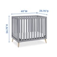 Delta Children Essex Convertible Mini Baby Crib with 2.75Inch Mattress
