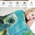 thumbnail image 3 of Orinice  Cute Turtle Blanket Anti Pilling Throw Blankets Cozy Durable Blankets for Office Couch Cinema Gifts Bedroom Decor Plush Bed Blanket Quality Washable  60x80in, 3 of 6