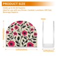 thumbnail image 4 of Yayeee Napkin Holder for Table Set of 2 Kitchen Paper Tissue Organization, Pink Flowers, 4 of 8