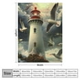thumbnail image 4 of Shiartex   Blanket Lighthouse Bird Soft Throw Blanket for Gifts Sofa Bed White, 4 of 6