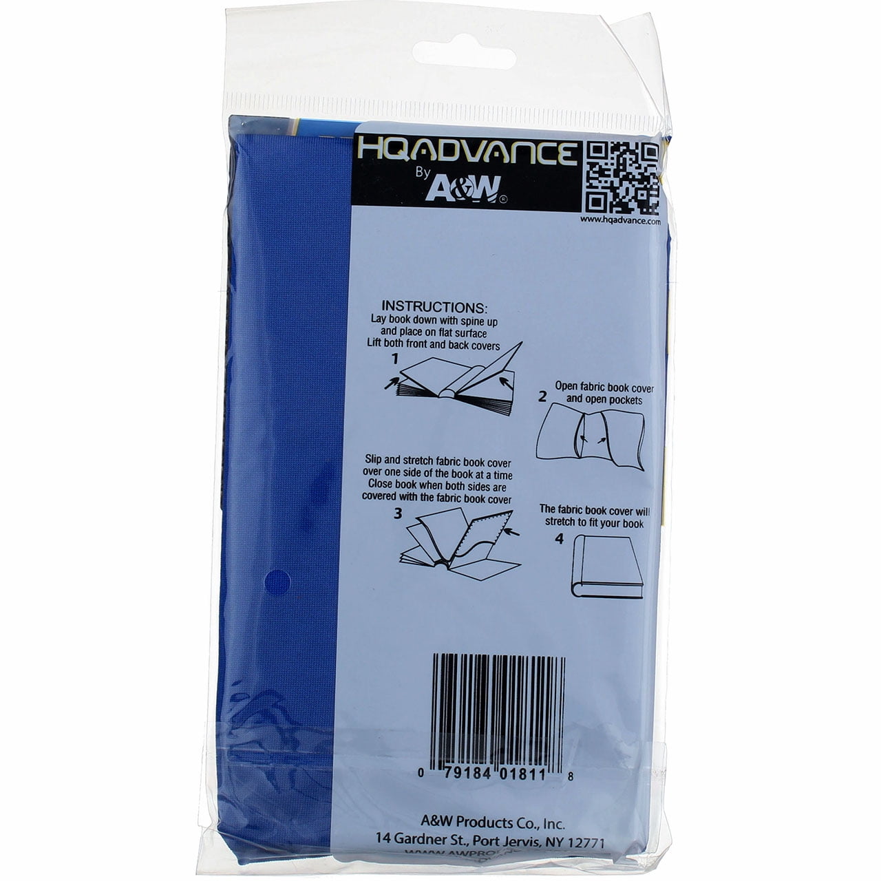 HQ Advance Jumbo Fabric Book Cover, Solid