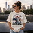 thumbnail image 2 of 9/11 Memorial Cotton T-Shirt, We Will Never Forget Patriot Day Tribute Tee Multicolor, 2 of 5