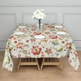 thumbnail image 3 of Pioneer Flower Floral Print Pattern Square Tablecloth,Waterproof Square Table Cover,Wipeable Spillproof Washable Table Cover for Home Kitchen Party Decor 42"X42"(107x107cm), 3 of 6
