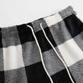 thumbnail image 5 of Samickarr Fleece Shorts for Women Trendy Drawstring Elastic Waist Soft Comfort Warm Pajama Shorts Plaid Printed Casual Homewear Loungwear Shorts, 5 of 5