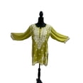 thumbnail image 4 of Talahi Indian Hand Embroidered Chikankari Cotton Kurti for Women, 4 of 11