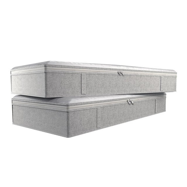 Matsuzay Paquete de bolsas plegables para debajo de la cama, cajas de almacenamiento grandes para debajo de la cama, bolsas de almacenamiento de ropa Almacenamiento y organización del hogar Matsuzay HA022084-00