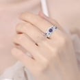 thumbnail image 4 of Anillo de corazón púrpura Cuatro anillo de bodas Anillo de dedo índice de gama alta joyería de la mano, 4 of 7