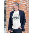 thumbnail image 2 of Since 1970 Aged To Perfection Men T-Shirt, Male Large, 2 of 4
