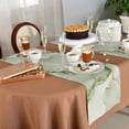 thumbnail image 6 of Table Runner 72 Inches Long for Kitchen Dining, Marble Sage Green Dresser Scarf Farmhouse, Dining Table Decorations for Wedding/Parties, Modern Abstract Ink Painting Luxury 14 x 72 In, 6 of 9