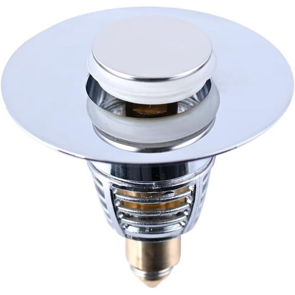 Fits 1.3"-1.65" Bathroom Sink Drain Stopper, Pop-up Sink Drain strainer for Sink Cover, Stainless Steel Drain Filter Universal Wide tub, Mer-maid