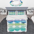 thumbnail image 3 of Designart 'Circle Abstract Blue Colorfields III' Geometric Duvet Cover Set, 3 of 4