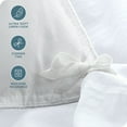 thumbnail image 2 of Bare Home Housse de Couette Sablée - Ultra Douce - Premium 1800 Collection - Ensemble 3 Pcs - Très Grand, Blanc, 2 of 7