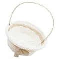 thumbnail image 5 of Zcyifa flower girl basket Flower Basket with Handle Storage Basket Empty Basket Easter Basket Wedding Flower Girl Basket, 5 of 10