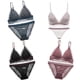 thumbnail image 2 of Conjunto de sujetador Sonducket Ropa interior sin costuras Bralette sin espalda lencería de encaje transpirable Rojo 32/70AB(S), 2 of 6