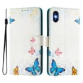 thumbnail image 2 of TECH CIRCLE for iPhone 13 Mini Case 5.4-Inch (2021 Release), Cute Cartoon Flip Wallet Phone Case with Lanyard, Built-in Card Slots & Stand Function, Portable Lightweight Slim Folio Cover, Butterflies, 2 of 3