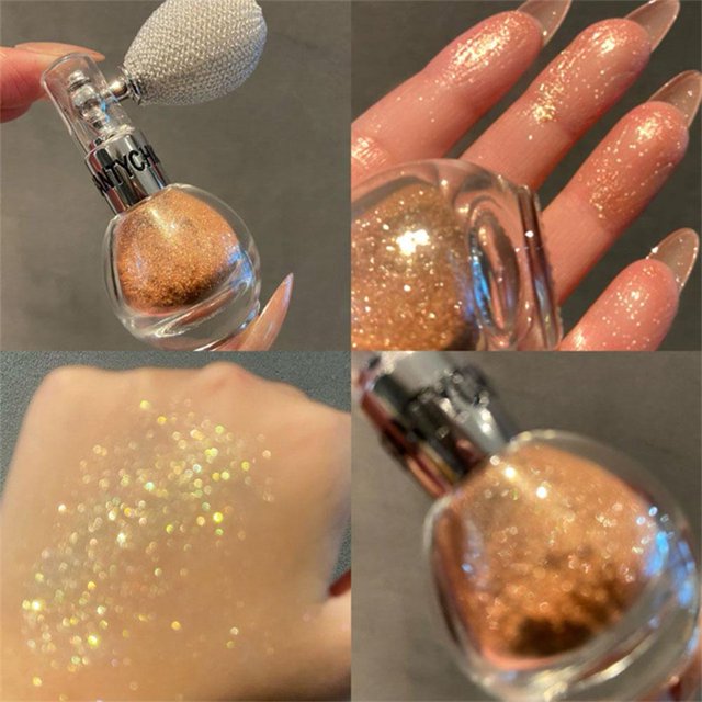 SharkTRUE Glow All Over: Multi-Use Glitter Powder Spray For Shimmering Finish