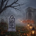 thumbnail image 2 of suore Halloween Outdoor Decor, Halloween RIP Graveyard Tombstones, Halloween Tombstones Outdoor Decorations for Graves Decorations with Metal Stakes for Cemetery Yard Lawn Party Decor, 2 of 6