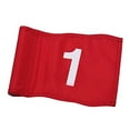 thumbnail image 1 of Langgg Drapeaux Rouges pour Intérieur et Extérieur Drapeau de Numéro Léger Options de Rangement Faciles pour Entraînement de Golf Drapeau de Golf Rouge No.1, 1 of 6