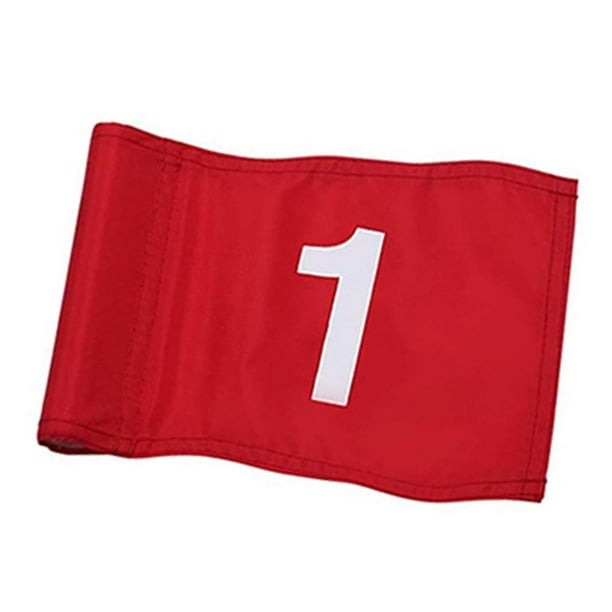 Banderas de golf Accesorios de golf portátiles Equipo Bandera grande numerada para putting green 1