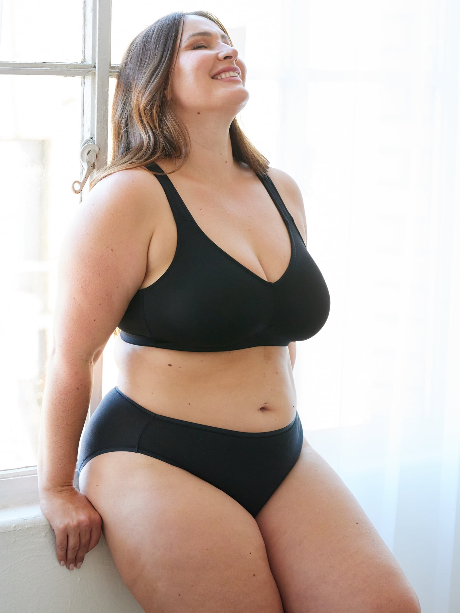 Leading Lady, The Claire, Unpadded Wireless Everyday Bra, Medium Support, Full Coverage, Padded Straps, Smooth Microfiber (Women's & Women's Plus)