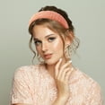 thumbnail image 4 of Diadema de felpa suave y esponjosa de Unique Bargains, diadema de color sólido, diadema de felpa suave, accesorio de moda naranja, 4 of 7