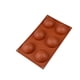 thumbnail image 4 of Molde grande de silicona semiesférico de 6 cavidades, 2 paquetes de moldes para hornear para hacer bombas de chocolate caliente, pasteles, gelatina, mousse de cúpula, 4 of 5