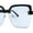 Black / Light Grey, variant on Womens Rimless Butterfly Chic Light Fashion Sunglasses Black Light Grey