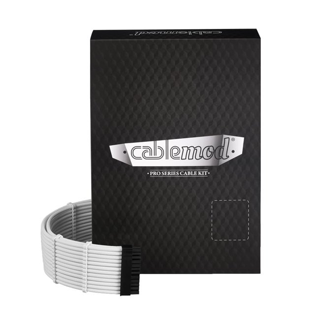 CableMod E-Series Pro ModMesh Sleeved 12V-2x6 12VHPWR Dual StealthSense Cable Kit for EVGA G/G+ / P/P+ / T (White)