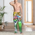 thumbnail image 6 of Lsque Mario Print Men's Pajama Pants, Lounge Pant - Comfortable Home Wear,Elastic Waistband, Stylish Design-XX-Large, 6 of 9