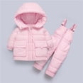 thumbnail image 4 of Abrigo De Invierno Para Bebé, Niños, Niñas, Estampado De Lunares, Chaqueta Gruesa, Pantalones Con Correa, Traje De Dos Piezas Odeerbi LM103-2567, 4 of 9