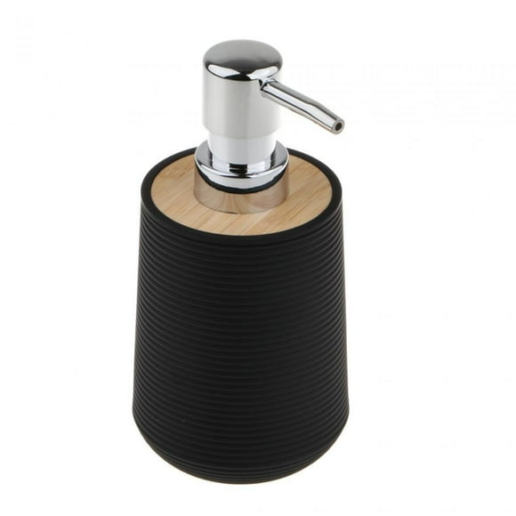 Dispensador de jabón de manos, dispensador de loción, contenedor de jabón reutilizable multiusos vacío Negro