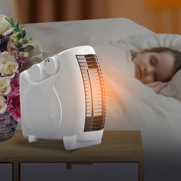 Calentador De Ventilador Eléctrico Calentador de ventilador eléctrico, ventilador cálido portátil de 220V para dormitorio en casa de invierno (enchufe del Reino Unido)
