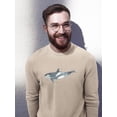 thumbnail image 2 of Cetacea Orca Whale Sweatshirt Men -June Erica Vess Designs, Male XX-Large, 2 of 4