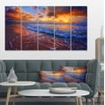 thumbnail image 1 of Belles Vagues sous Ciel Nuageux - Impression sur Toile, 1 of 3