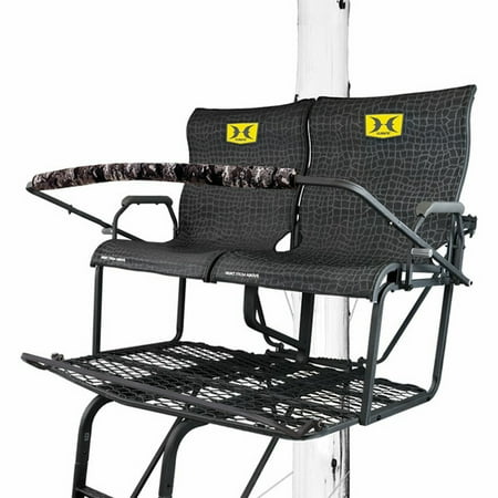 HAWK SASQUATCH 2 MAN W/ HERCULES LADDER STAND TREESTAND
