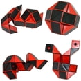 thumbnail image 2 of Règle Magique Serpent, 24 Pcs, Casse-Tête Rotatif Noir / Rouge, 2 of 5