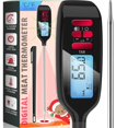 thumbnail image 1 of Antonki Meat Thermometer with Long Food Temperature Probe, Digital Instant Read Food Thermometer with Backlight for Cooking, Chef, Kitchen, Bake, Candy, Grill, BBQ, Oil - ℃/℉ Switch, 1 of 7