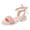 Pink, variant on Girls' Fashionable Sandals Girls' Ankle Strap Sandals Girls' Fashion Sandals Kids Baby Girl's Sandals Fashion Pearl Bow Design With Princess Dress Princess Shoes Little Child/Big Kids