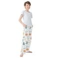 thumbnail image 4 of FORMRS Kids Pajama Pants with Pockets Size 6-8Y Boys Lounge Sleep Bottoms, Cartoon Doodles, 4 of 8