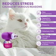 Calming Cat Diffuser Refill & Anti Anxiety Pet Products - Feline Calm Pheromones & Cats Comfort - Stress Relief Help with Pee, New Zone, Aggression, Fighting with Dogs & Behavior Control