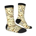 thumbnail image 3 of Uemuo Cartoon Dinosaurs Pattern Women's Crew Socks, Soft Durable Breathable Moisture-Wicking with Odor Control Cotton socks, 3 of 9