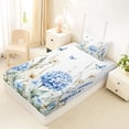 thumbnail image 4 of Erosebridal Flying Blue Butterflies Twin Sheet Sets 3pcs For Girls,Teens Floral Daisy Flowers Bedding, 4 of 5