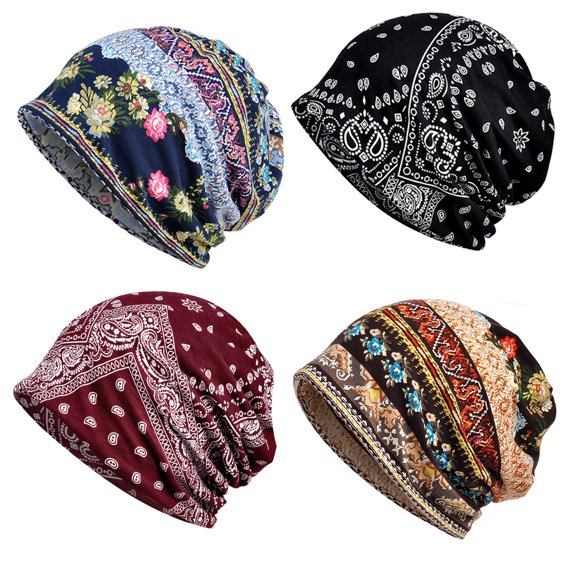 Cotton Slouchy Beanie Hip-Hop Soft Lightweight Running Beanie Adult Skull Hats Cap for Men Women